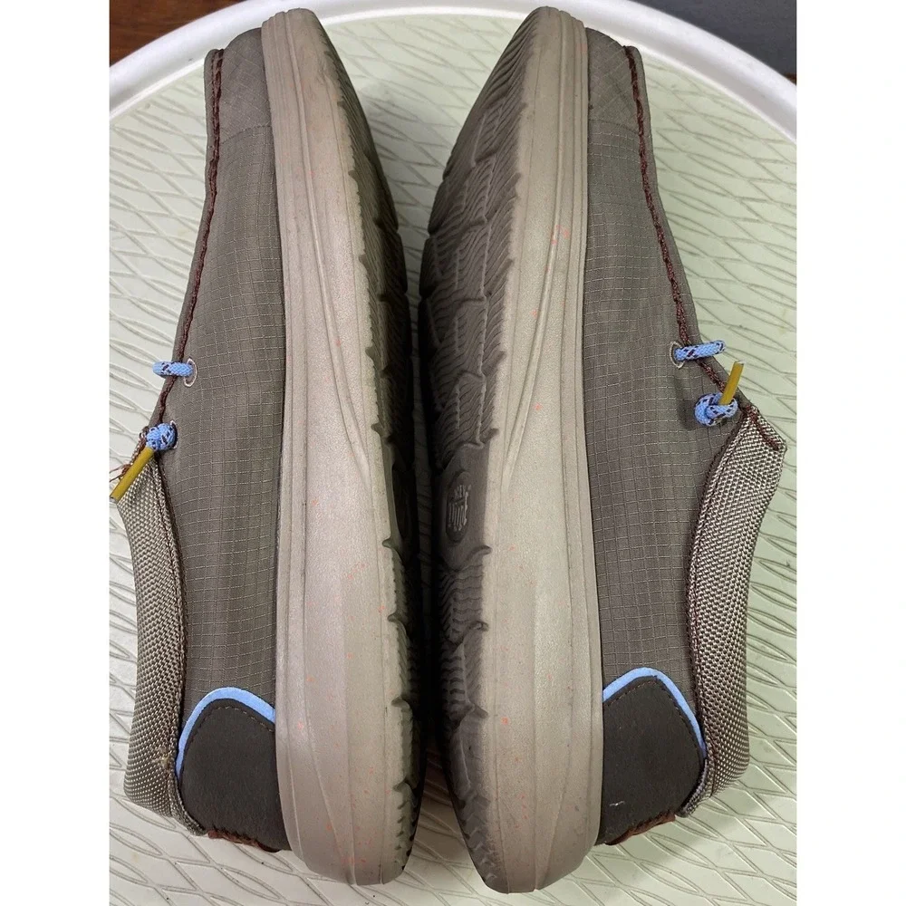 Hey Dude Mens Wally Comfy Hype Casual Shoes‎ Comfort Loafers Walnut Color 8